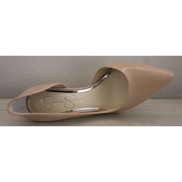 Jessica Simpson 0707JS7009 Women's Sz 8M Sand Dune/Beige Prizma Patent Pumps - Picture 6 of 12